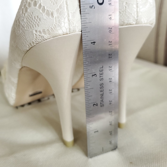 Menbur Novia REA Women's Ivory Heels Wedding Bridal Floral Lace Size 9 - Picture 17 of 17